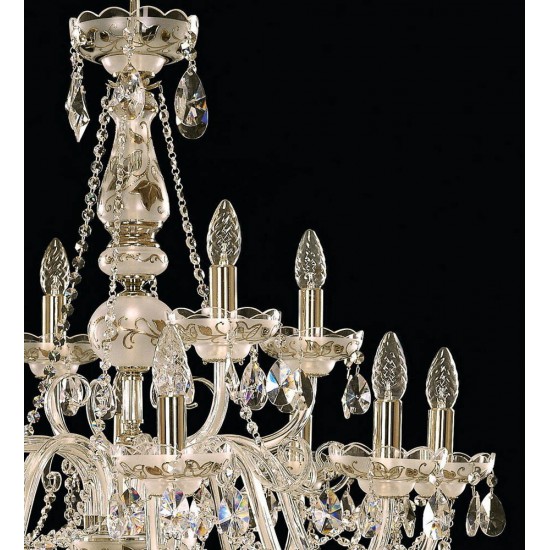 Candelabru Cristale, Bohemia, E14, EL0105051219, Crystal