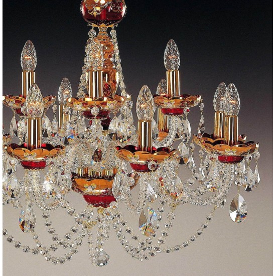 Candelabru Cristale, Clasic, Bohemia, E14, EL0105201237, Crystal