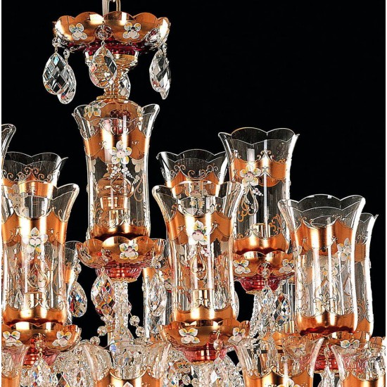 Candelabru Cristale, Bohemia, E14, EL0105223036TB, Crystal
