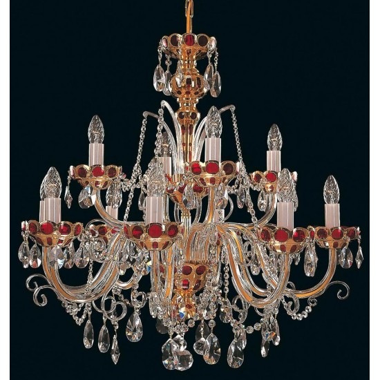 Candelabru Cristale, Clasic, Bohemia, E14, EL0105421237, Crystal