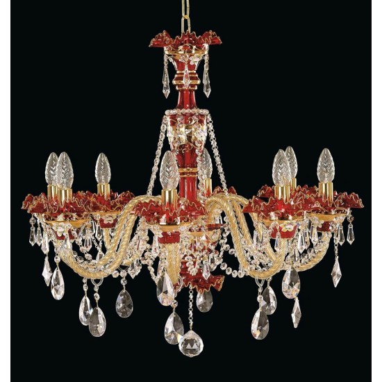 Candelabru Cristale, Clasic, Bohemia, E14, EL010550837, Crystal