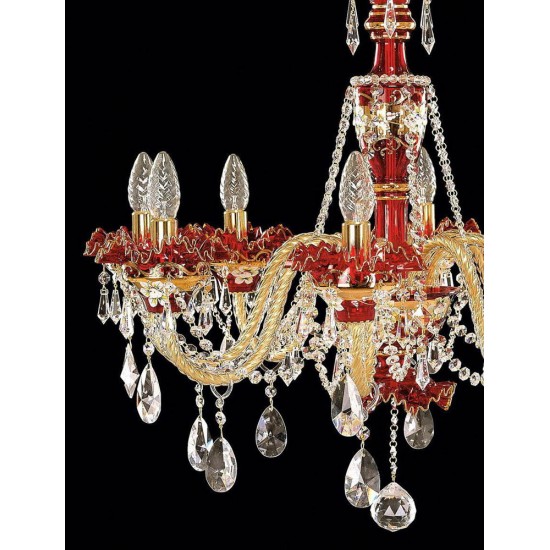 Candelabru Cristale, Clasic, Bohemia, E14, EL010550837, Crystal