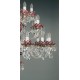 Candelabru Cristale, Ruby, Bohemia, E14, EL0106002417, Crystal