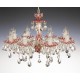 Candelabru Cristale, Ruby, Bohemia, E14, EL010601817, Crystal