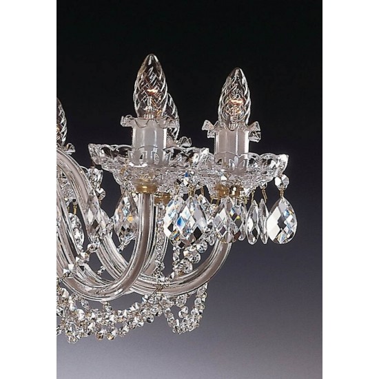 Candelabru Cristale, lux, Bohemia, E14, EL0106221219, Crystal