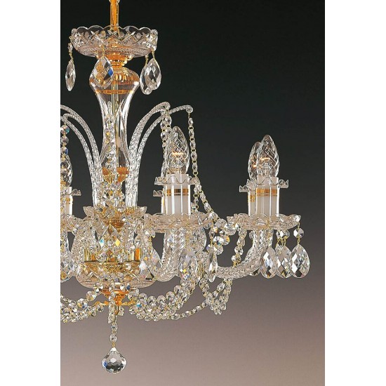 Candelabru Cristale, Sticla, Bohemia, E14, EL010630895, Crystal