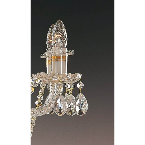 Candelabru Cristale, Sticla, Bohemia, E14, EL010630895, Crystal