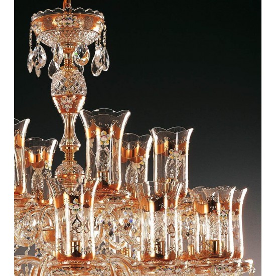 Candelabru Cristale, Bohemia, E14, EL0106511801T, Crystal