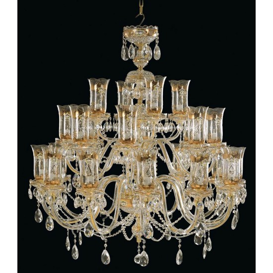 Candelabru Cristale, Bohemia, E14, EL0106512401T, Crystal