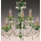Candelabru Cristale, Verde, Bohemia, E14, EL010660915, Crystal