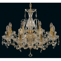 Candelabru Cristale, Sticla, Bohemia, E14, EL010661819, Crystal