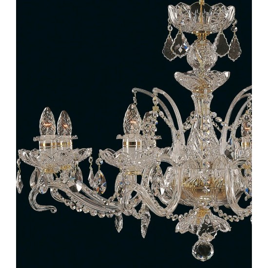 Candelabru Cristale, Sticla, Bohemia, E14, EL010663819, Crystal