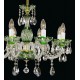 Candelabru Cristale, Verde, Bohemia, E14, EL010666815, Crystal
