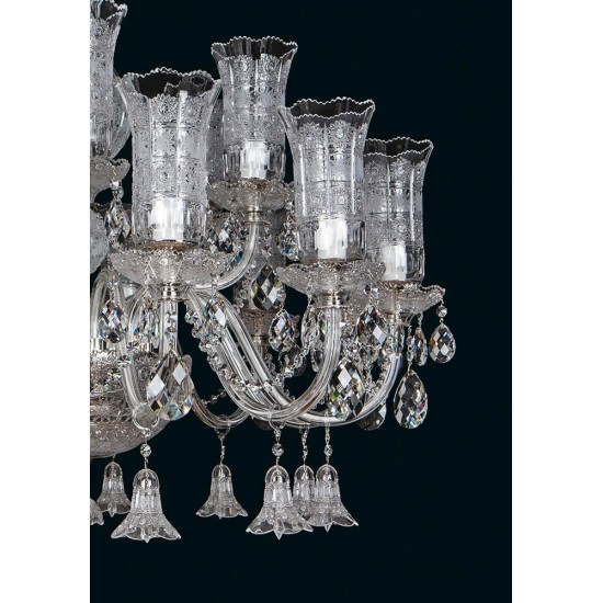 Candelabru Cristale, Lux, Bohemia, E14, EL01068118301TB, Crystal