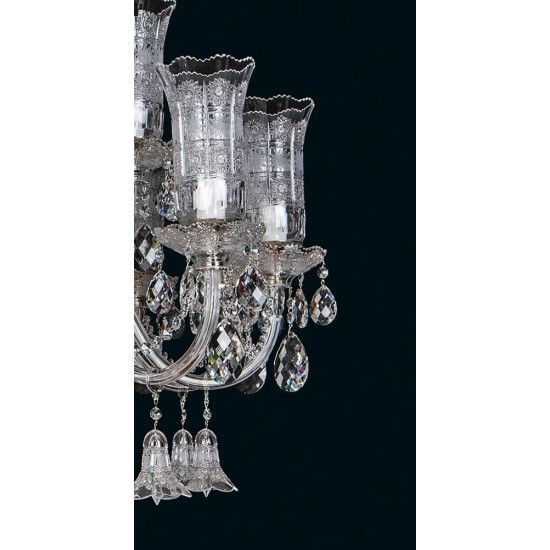 Candelabru Cristale, Lux, Bohemia, E14, EL01068118301TB, Crystal