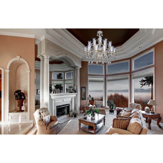 Candelabru Cristale, Bohemia, E14, EL01068124301TB, Crystal