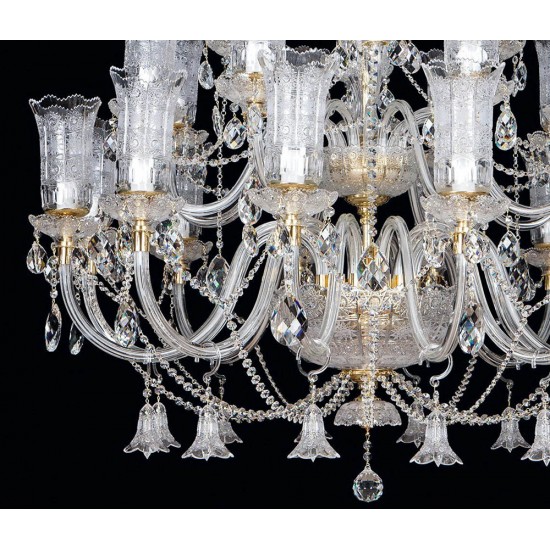 Candelabru Cristale, Bohemia, E14, EL01068124301TB, Crystal