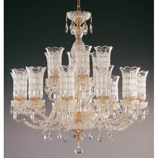 Candelabru Cristale, Lux, Bohemia, E14, EL0106831819T, Crystal