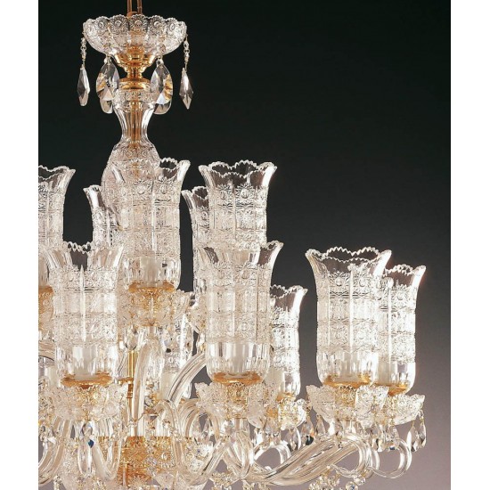 Candelabru Cristale, Lux, Bohemia, E14, EL0106831819T, Crystal