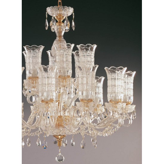 Candelabru Cristale, Lux, Bohemia, E14, EL0106831819T, Crystal