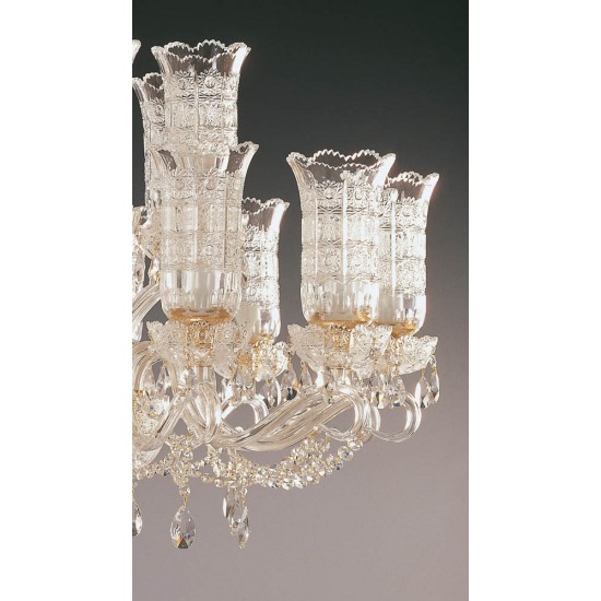 Candelabru Cristale, Lux, Bohemia, E14, EL0106831819T, Crystal