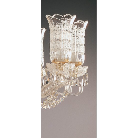 Candelabru Cristale, Lux, Bohemia, E14, EL0106831819T, Crystal