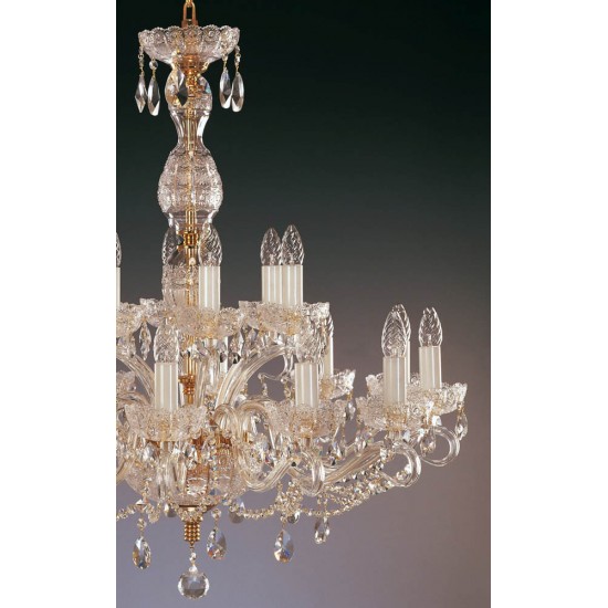 Candelabru Cristale, Sticla, Bohemia, E14, EL0106831819, Crystal