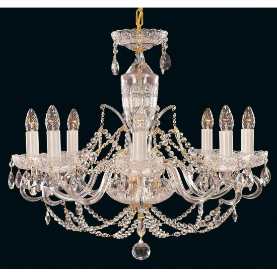 Candelabru Cristale, Sticla, Bohemia, E14, EL010683802, Crystal