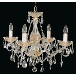 Candelabru Cristale, Sticla, Bohemia, E14, EL010687402, Crystal