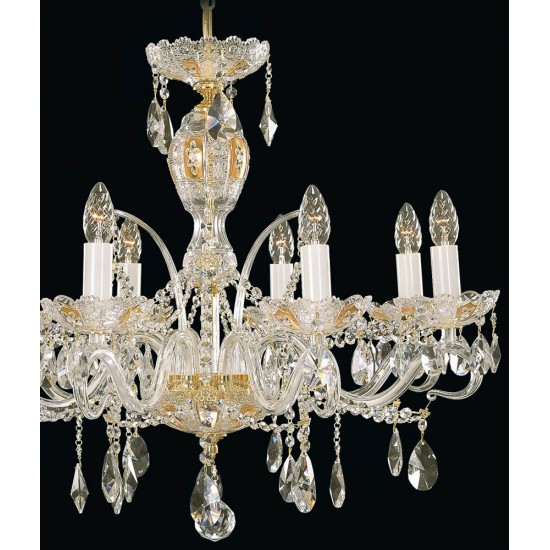 Candelabru Cristale, Sticla, Bohemia, E14, EL010687802, Crystal