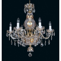 Candelabru Cristale, Sticla, Bohemia, E14, EL0106906301, Crystal