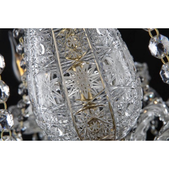 Candelabru Cristale, Sticla, Bohemia, E14, EL0106921201, Crystal