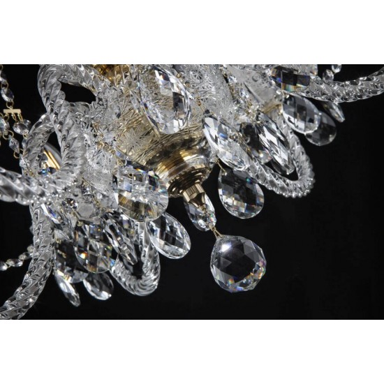 Candelabru Cristale, Sticla, Bohemia, E14, EL010692601, Crystal
