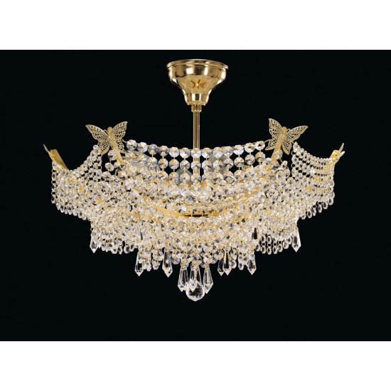 Candelabru Cristale, Brilliant Nickel, Bohemia, E14, EL010702605, Crystal