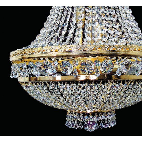 Plafoniera Cristale, Pear PT, Bohemia, E14, EL010740905, Crystal