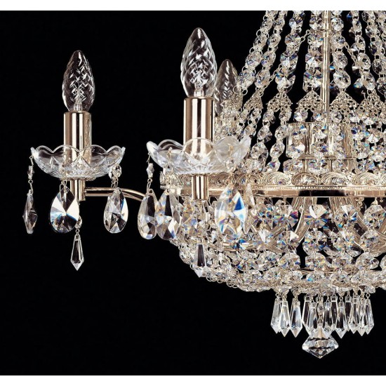 Plafoniera Cristale, Pear, Bohemia, E14, EL010742602, Crystal