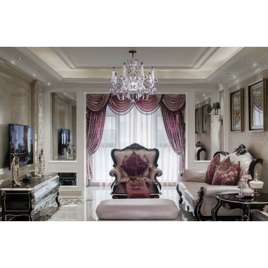 Candelabru Cristale, Bohemia, E14, EL0108418073-7, Crystal