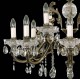 Candelabru Alama, Cristale, Bohemia, E14, EL0108501201PT, Crystal