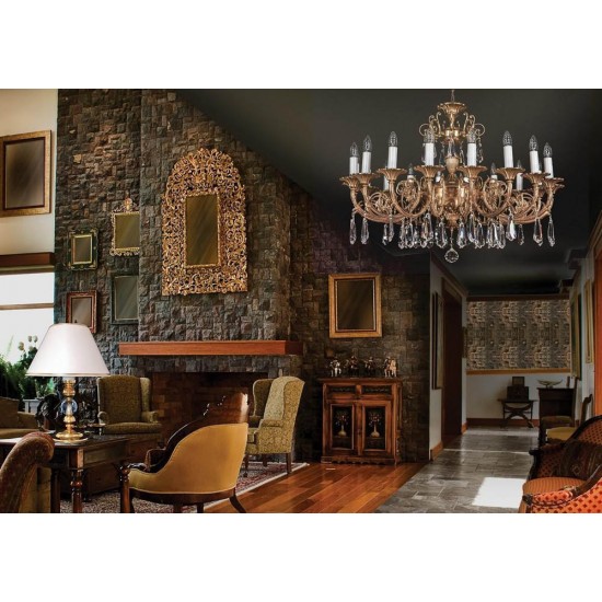 Candelabru Cristale, Bohemia, E14, EL0108611809, Crystal