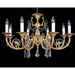 Candelabru Alama, Cristale, Bohemia, E14, EL0108618091, Crystal