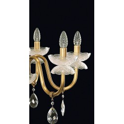 Candelabru Cristale, Bohemia, E14, EL010906601MPT, Crystal