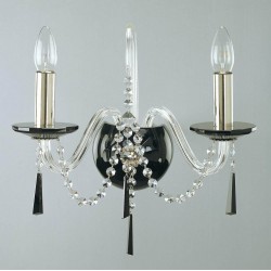 Aplica Cristale, Bohemia, E14, EN010210203black, Crystal
