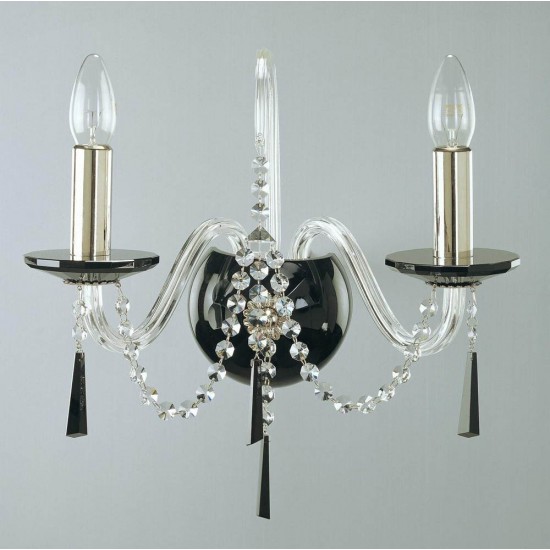 Aplica Cristale, Bohemia, E14, EN010210203black, Crystal