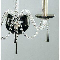 Aplica Cristale, Bohemia, E14, EN010210203black, Crystal