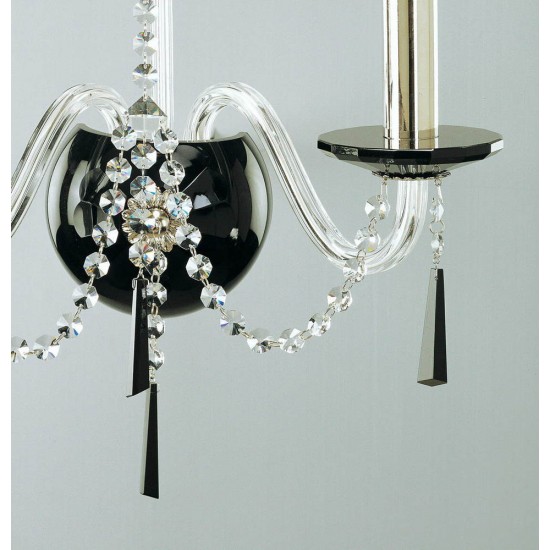 Aplica Cristale, Bohemia, E14, EN010210203black, Crystal