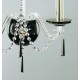 Aplica Cristale, Bohemia, E14, EN010210203black, Crystal