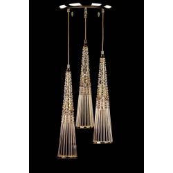 Pendul Cristale, Bohemia, E27, L-010AMA-04, Crystal