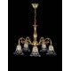 Candelabru Alama, Cristale, Bohemia, E14, L-010TUL-08, Crystal