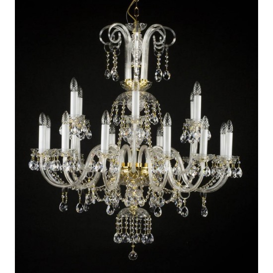 Candelabru Cristale, Large, Bohemia, E14, L001014CE, Crystal
