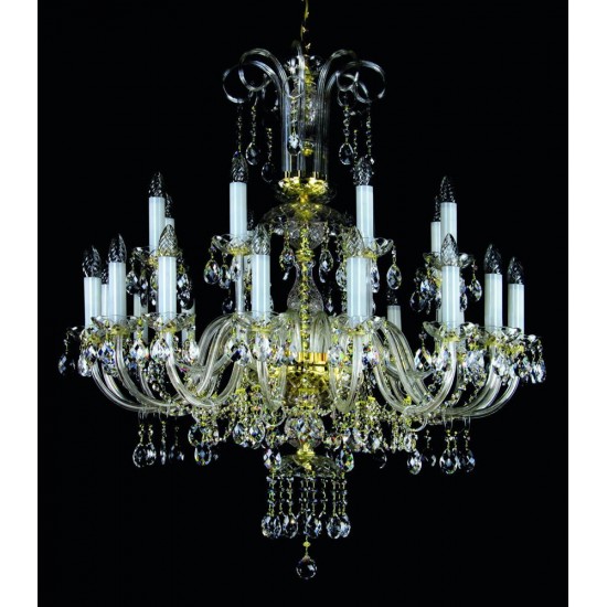 Candelabru Cristale, Large, Bohemia, E14, L001015CE, Crystal